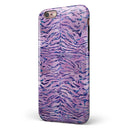 Purple Watercolor Tiger Pattern iPhone 6/6s or 6/6s Plus 2-Piece Hybrid INK-Fuzed Case