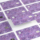 Purple Watercolor Tiger Pattern - Premium Protective Decal Skin-Kit for the Apple Credit Card