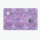 Purple Watercolor Tiger Pattern - Premium Protective Decal Skin-Kit for the Apple Credit Card