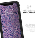 Purple Watercolor Tiger Pattern - Skin Kit for the iPhone OtterBox Cases