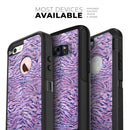 Purple Watercolor Tiger Pattern - Skin Kit for the iPhone OtterBox Cases