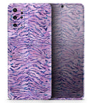 Purple Watercolor Tiger Pattern - Premium Vinyl Skin Decal for Samsung Galaxy S25 Ultra, S24, S23, S22 & All Galaxy S Models