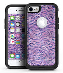 Purple Watercolor Tiger Pattern - iPhone 7 or 8 OtterBox Case & Skin Kits