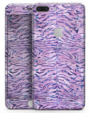 Purple Watercolor Tiger Pattern - Skin-kit for the iPhone 8 or 8 Plus