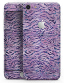 Purple Watercolor Tiger Pattern - Skin-kit for the iPhone 8 or 8 Plus