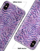 Purple Watercolor Tiger Pattern - iPhone X Clipit Case