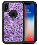 Purple Watercolor Tiger Pattern - iPhone X OtterBox Case & Skin Kits