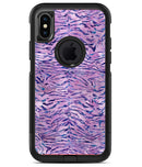 Purple Watercolor Tiger Pattern - iPhone X OtterBox Case & Skin Kits