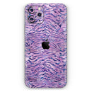 Purple Watercolor Tiger Pattern - Vinyl Skin Wrap for iPhone 17 Pro Max, 17 Pro, 17 Air, 17, 16 & All Models — Soft Matte or Ultra Gloss