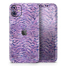 Purple Watercolor Tiger Pattern - Vinyl Skin Wrap for iPhone 17 Pro Max, 17 Pro, 17 Air, 17, 16 & All Models — Soft Matte or Ultra Gloss