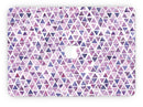 Purple Watercolor Triangle Pattern - MacBook Pro with Retina Display Full-Coverage Skin Kit