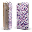 Purple Watercolor Triangle Pattern iPhone 6/6s or 6/6s Plus 2-Piece Hybrid INK-Fuzed Case