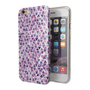 Purple Watercolor Triangle Pattern iPhone 6/6s or 6/6s Plus 2-Piece Hybrid INK-Fuzed Case