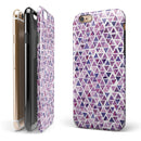 Purple Watercolor Triangle Pattern iPhone 6/6s or 6/6s Plus 2-Piece Hybrid INK-Fuzed Case