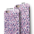 Purple Watercolor Triangle Pattern iPhone 6/6s or 6/6s Plus 2-Piece Hybrid INK-Fuzed Case
