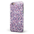 Purple Watercolor Triangle Pattern iPhone 6/6s or 6/6s Plus 2-Piece Hybrid INK-Fuzed Case