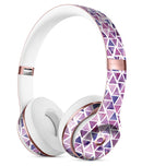 Purple Watercolor Triangle Pattern Full-Body Skin Kit for the Beats by Dre Solo 3 Wireless Headphones