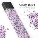 Purple Watercolor Triangle Pattern - Premium Decal Protective Skin-Wrap Sticker compatible with the Juul Labs vaping device