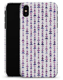 Purple Watercolor Triangle Pattern V2 - iPhone X Clipit Case