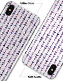 Purple Watercolor Triangle Pattern V2 - iPhone X Clipit Case