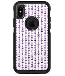 Purple Watercolor Triangle Pattern V2 - iPhone X OtterBox Case & Skin Kits