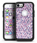 Purple Watercolor Triangle Pattern - iPhone 7 or 8 OtterBox Case & Skin Kits