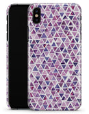 Purple Watercolor Triangle Pattern - iPhone X Clipit Case