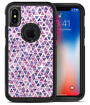 Purple Watercolor Triangle Pattern - iPhone X OtterBox Case & Skin Kits
