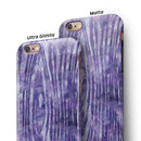 Purple Watercolor Woodgrain iPhone 6/6s or 6/6s Plus 2-Piece Hybrid INK-Fuzed Case