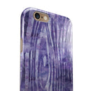 Purple Watercolor Woodgrain iPhone 6/6s or 6/6s Plus 2-Piece Hybrid INK-Fuzed Case