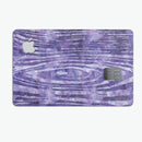 Purple Watercolor Woodgrain - Premium Protective Decal Skin-Kit for the Apple Credit Card