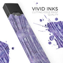 Purple Watercolor Woodgrain - Premium Decal Protective Skin-Wrap Sticker compatible with the Juul Labs vaping device