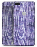 Purple Watercolor Woodgrain - Skin-kit for the iPhone 8 or 8 Plus