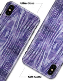 Purple Watercolor Woodgrain - iPhone X Clipit Case