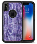 Purple Watercolor Woodgrain - iPhone X OtterBox Case & Skin Kits