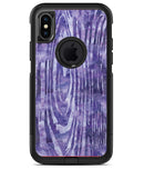Purple Watercolor Woodgrain - iPhone X OtterBox Case & Skin Kits