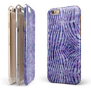 Purple Watercolor Zebra Pattern iPhone 6/6s or 6/6s Plus 2-Piece Hybrid INK-Fuzed Case