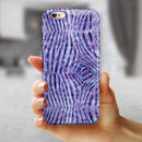 Purple Watercolor Zebra Pattern iPhone 6/6s or 6/6s Plus 2-Piece Hybrid INK-Fuzed Case