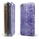 Purple Watercolor Zebra Pattern iPhone 6/6s or 6/6s Plus 2-Piece Hybrid INK-Fuzed Case