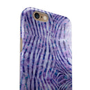 Purple Watercolor Zebra Pattern iPhone 6/6s or 6/6s Plus 2-Piece Hybrid INK-Fuzed Case