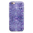 Purple Watercolor Zebra Pattern iPhone 6/6s or 6/6s Plus 2-Piece Hybrid INK-Fuzed Case