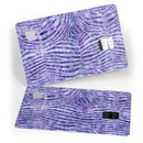 Purple Watercolor Zebra Pattern - Premium Protective Decal Skin-Kit for the Apple Credit Card