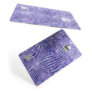 Purple Watercolor Zebra Pattern - Premium Protective Decal Skin-Kit for the Apple Credit Card