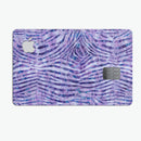 Purple Watercolor Zebra Pattern - Premium Protective Decal Skin-Kit for the Apple Credit Card
