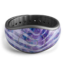 Purple Watercolor Zebra Pattern - Decal Skin Wrap Kit for the Disney Magic Band