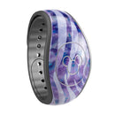 Purple Watercolor Zebra Pattern - Decal Skin Wrap Kit for the Disney Magic Band