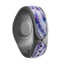 Purple Watercolor Zebra Pattern - Decal Skin Wrap Kit for the Disney Magic Band