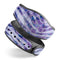 Purple Watercolor Zebra Pattern - Decal Skin Wrap Kit for the Disney Magic Band