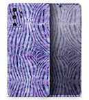 Purple Watercolor Zebra Pattern - Premium Vinyl Skin Decal for Samsung Galaxy S25 Ultra, S24, S23, S22 & All Galaxy S Models