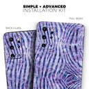 Purple Watercolor Zebra Pattern - Premium Vinyl Skin Decal for Samsung Galaxy S25 Ultra, S24, S23, S22 & All Galaxy S Models